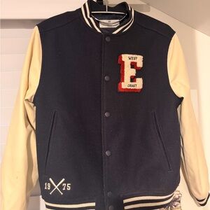 H&M Kids Varsity Jacket with Cream Sleeves